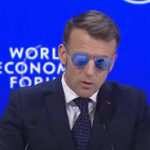 マクロン大統領ダボス会議にて突然のサングラス😎